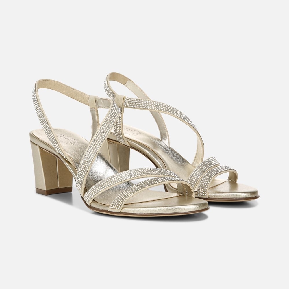 Naturalizer Gold Strappy Sandals